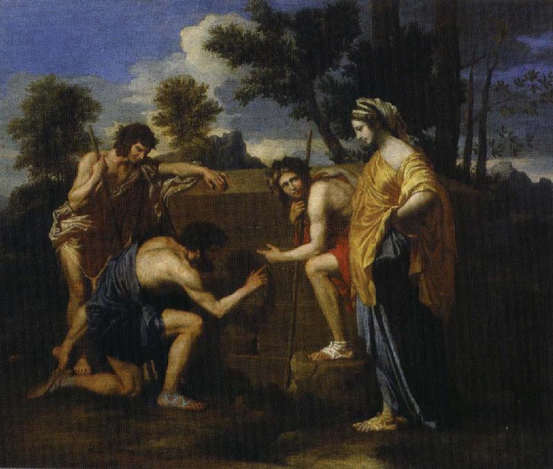 Nicolas Poussin et in arcadia ego oil painting image